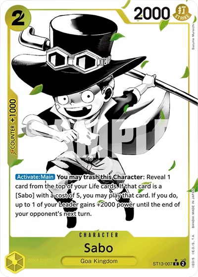 Sabo (Parallel) #ST13-007 Ultra Deck: The Three Brothers
