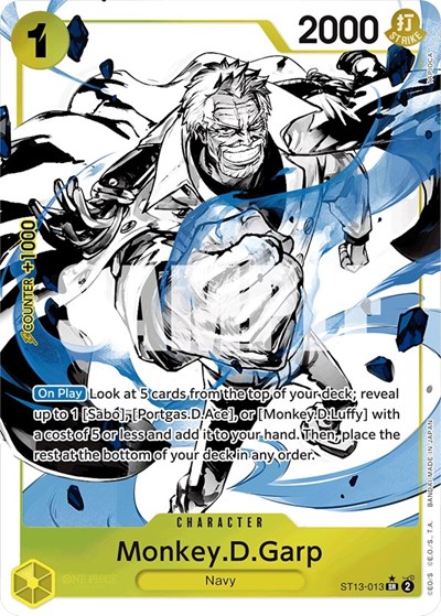 Monkey.D.Garp (Parallel) #ST13-013 Ultra Deck: The Three Brothers