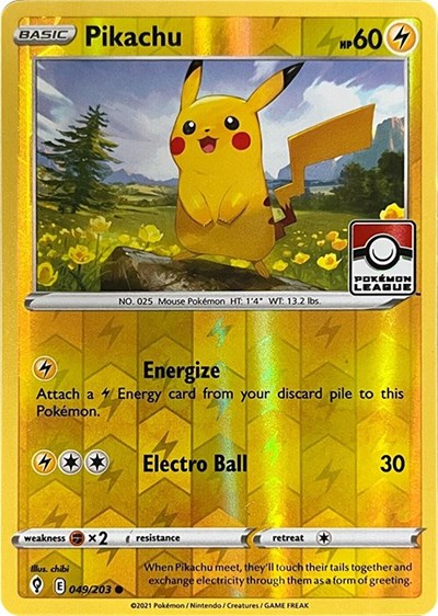 Pikachu #49 League & Championship Cards