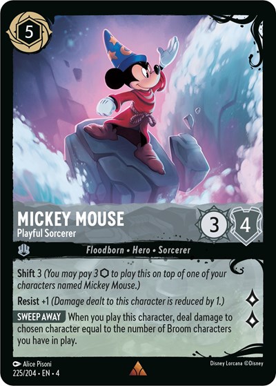 Mickey Mouse - Playful Sorcerer (225/204) #225 Illumineer's Quest: Deep Trouble