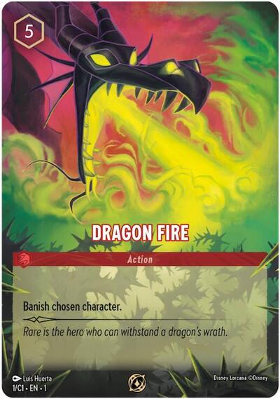 Dragon Fire (1/C1) #1 Disney Lorcana Promo Cards