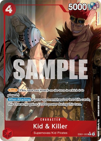 Kid & Killer (Alternate Art) #EB01-003 Extra Booster: Memorial Collection