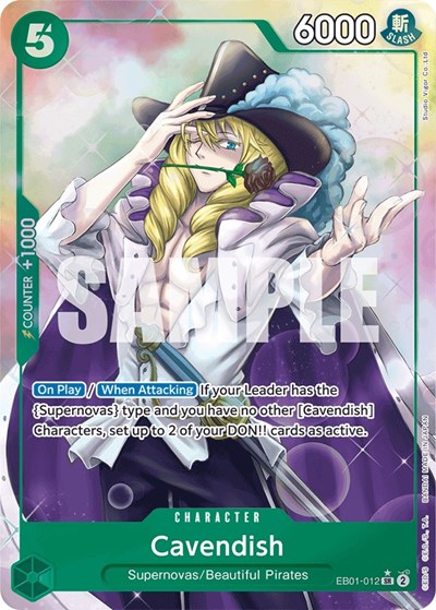 Cavendish (Alternate Art) #EB01-012 Extra Booster: Memorial Collection
