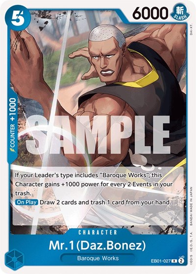 Mr. 1 (Daz.Bonez) #EB01-027 Extra Booster: Memorial Collection