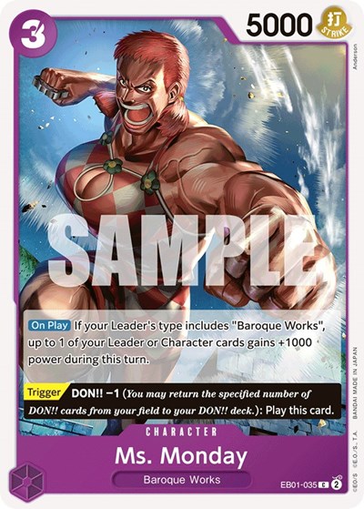 Ms. Monday #EB01-035 Extra Booster: Memorial Collection
