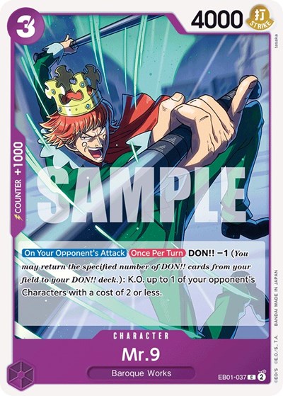 Mr. 9 #EB01-037 Extra Booster: Memorial Collection