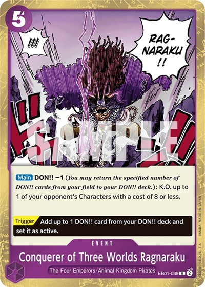 Conquerer of Three Worlds Ragnaraku #EB01-039 Extra Booster: Memorial Collection
