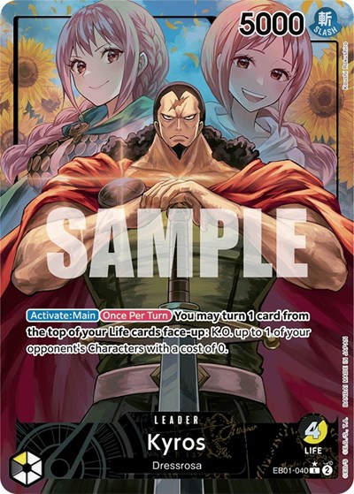 Kyros (Alternate Art) #EB01-040 Extra Booster: Memorial Collection