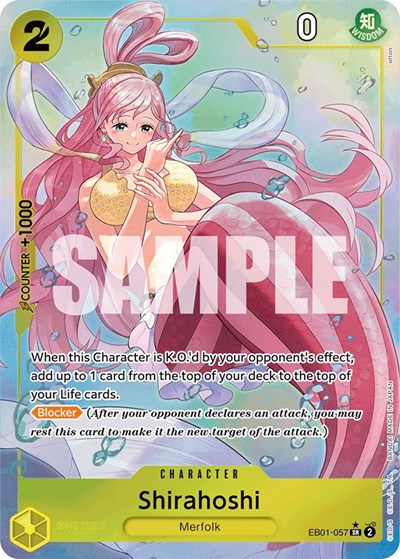 Shirahoshi (Alternate Art) #EB01-057 Extra Booster: Memorial Collection