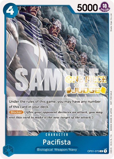 Pacifista (Judge Pack Vol. 3) #OP01-075 One Piece Promotion Cards