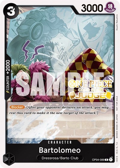 Bartolomeo (Judge Pack Vol. 3) #OP04-089 One Piece Promotion Cards