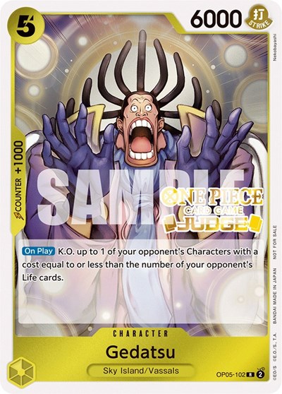 Gedatsu (Judge Pack Vol. 3) #OP05-102 One Piece Promotion Cards