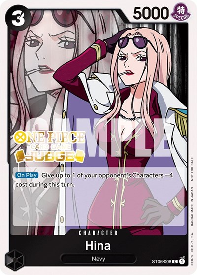 Hina (Judge Pack Vol. 3) #ST06-008 One Piece Promotion Cards