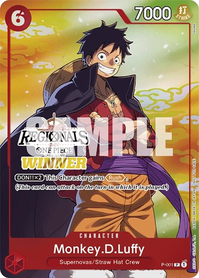 Monkey.D.Luffy (Offline Regional 2024 Vol. 2) [Winner] #P-001 One Piece Promotion Cards