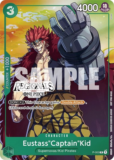 Eustass"Captain"Kid (Offline Regional 2024 Vol. 2) [Participant] #P-003 One Piece Promotion Cards