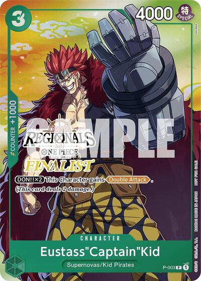 Eustass"Captain"Kid (Online Regional 2024 Vol. 2) [Finalist] #P-003 One Piece Promotion Cards