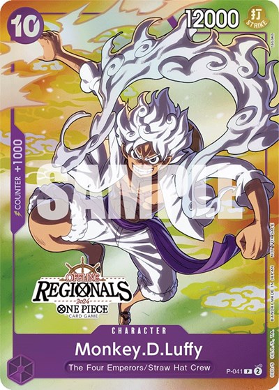 Monkey.D.Luffy (Offline Regional 2024 Vol. 2) [Participant] #P-041 One Piece Promotion Cards