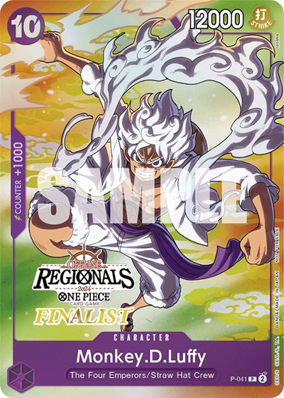 Monkey.D.Luffy (Offline Regional 2024 Vol. 2) [Finalist] #P-041 One Piece Promotion Cards