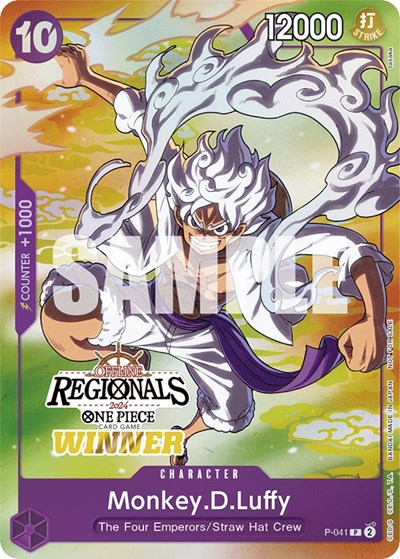Monkey.D.Luffy (Offline Regional 2024 Vol. 2) [Winner] #P-041 One Piece Promotion Cards