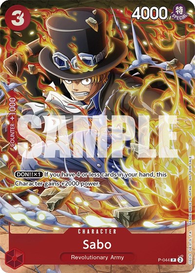 Sabo (Event Pack Vol. 4) #P-044 One Piece Promotion Cards