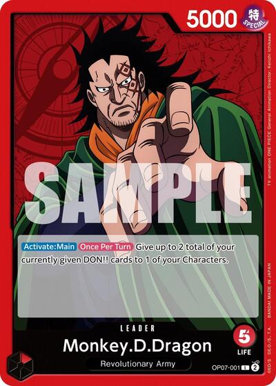 Monkey.D.Dragon #OP07-001 500 Years in the Future