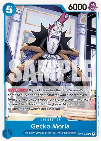 Gecko Moria #OP07-042 500 Years in the Future