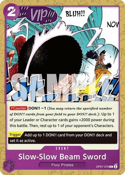 Slow-Slow Beam Sword #OP07-076 500 Years in the Future