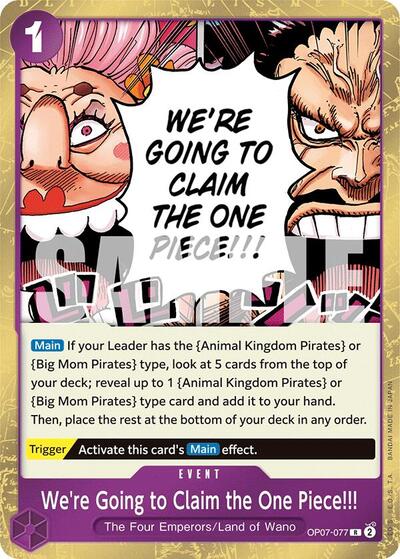 We're Going to Claim the One Piece!!! #OP07-077 500 Years in the Future