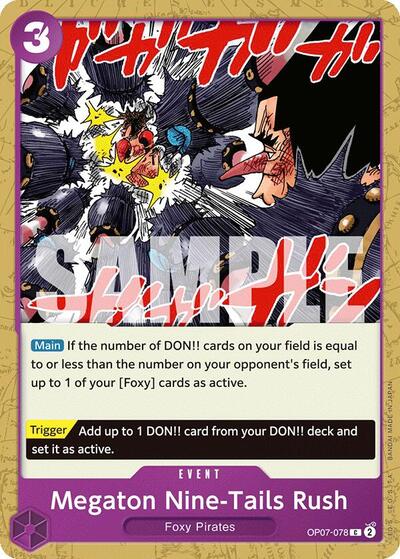 Megaton Nine-Tails Rush #OP07-078 500 Years in the Future
