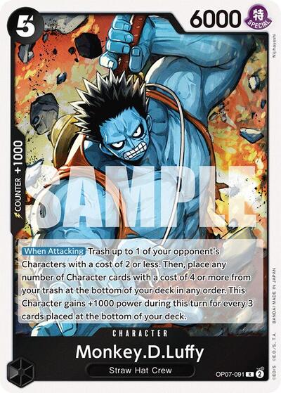 Monkey.D.Luffy #OP07-091 500 Years in the Future