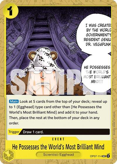 He Possesses the World's Most Brilliant Mind #OP07-114 500 Years in the Future