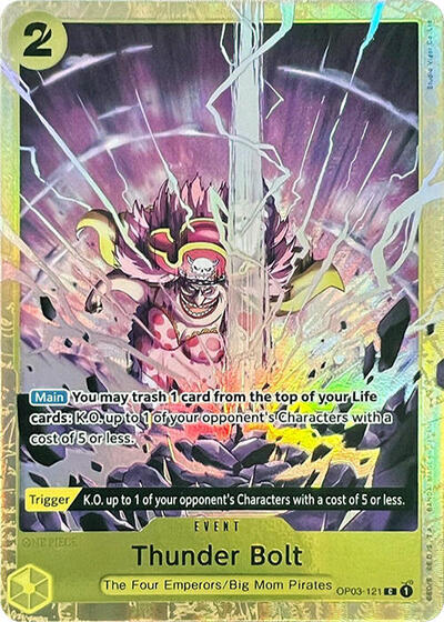 Thunder Bolt (Premium Card Collection -Best Selection Vol. 1-) #OP03-121 One Piece Promotion Cards