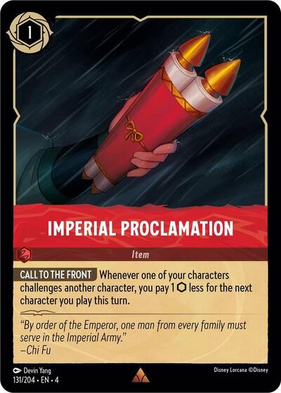 Imperial Proclamation #131 Ursula's Return