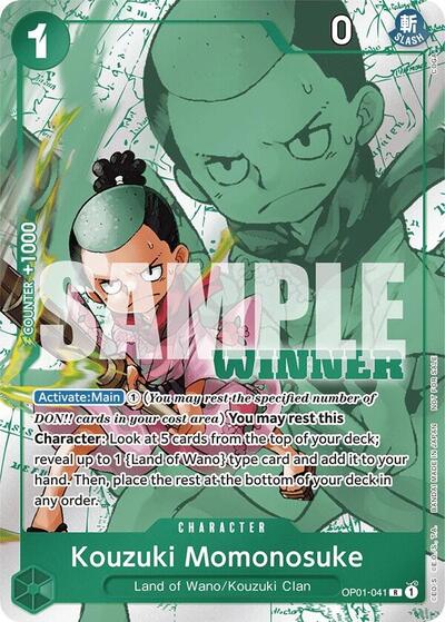 Kouzuki Momonosuke (Winner Pack Vol. 7) #OP01-041 One Piece Promotion Cards