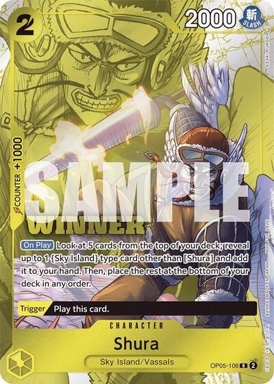 Shura (Winner Pack Vol. 7) #OP05-106 One Piece Promotion Cards