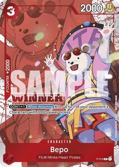 Bepo (Winner Pack Vol. 7) #P-019 One Piece Promotion Cards