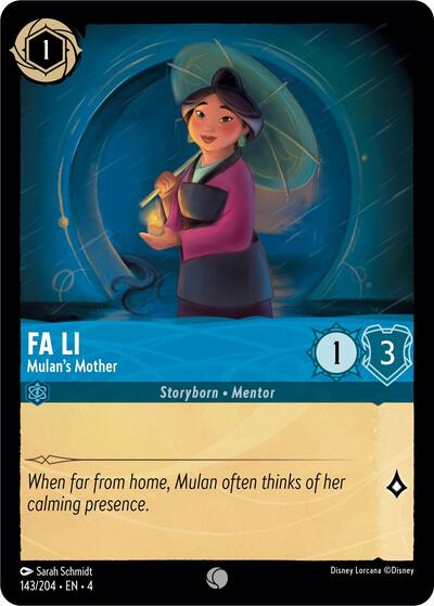 Fa Li - Mulan's Mother #143 Ursula's Return