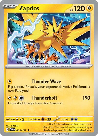 Zapdos #65 Twilight Masquerade