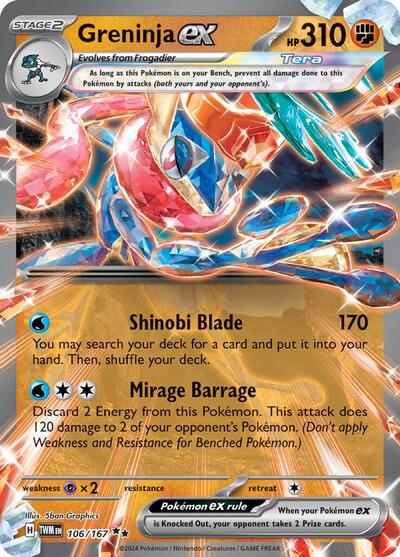 Greninja ex #106 Twilight Masquerade