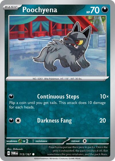 Poochyena #113 Twilight Masquerade
