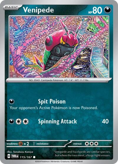 Venipede #115 Twilight Masquerade