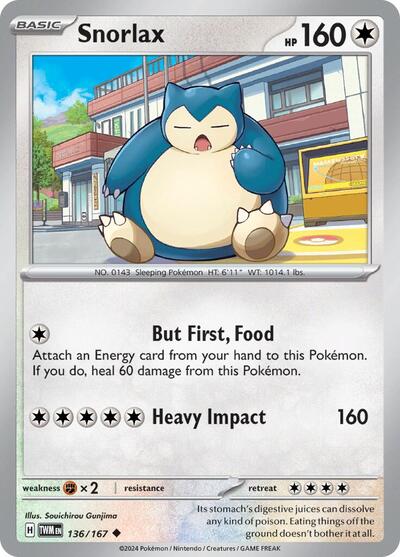 Snorlax #136 Twilight Masquerade