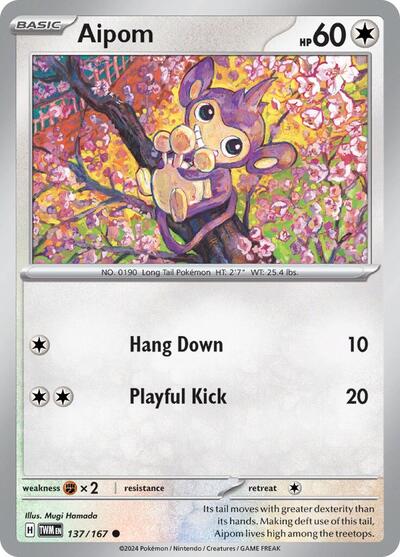 Aipom #137 Twilight Masquerade