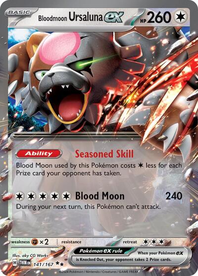 Bloodmoon Ursaluna ex #141 Twilight Masquerade