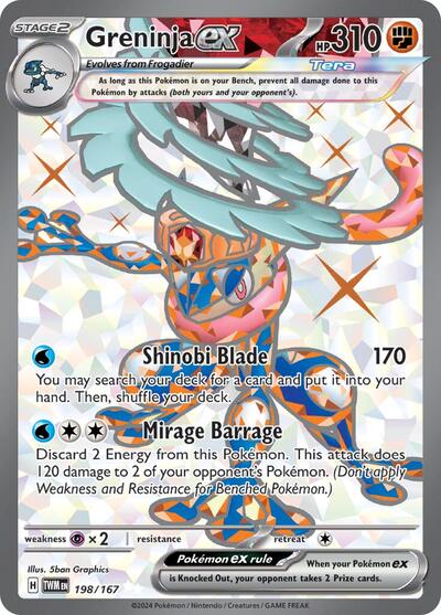 Greninja ex #198 Twilight Masquerade