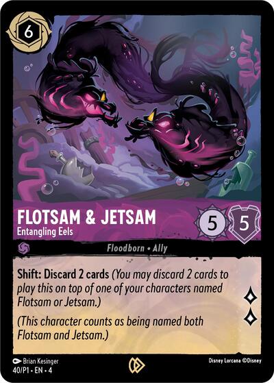Flotsam & Jetsam - Entangling Eels #40 Disney Lorcana Promo Cards