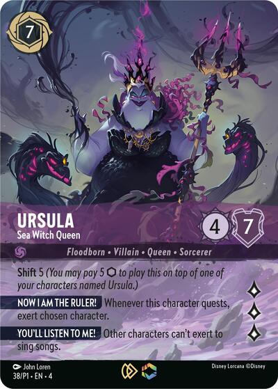 Ursula - Sea Witch Queen (Store Championship) #38 Disney Lorcana Promo Cards