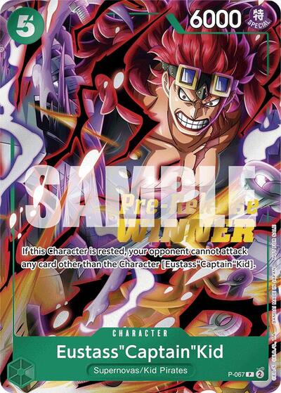 Eustass"Captain"Kid (OP-07 Pre-Release Tournament) [Winner] #P-067 One Piece Promotion Cards