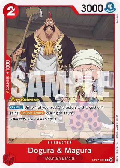 Dogura & Magura #OP07-009 500 Years in the Future Pre-Release Cards