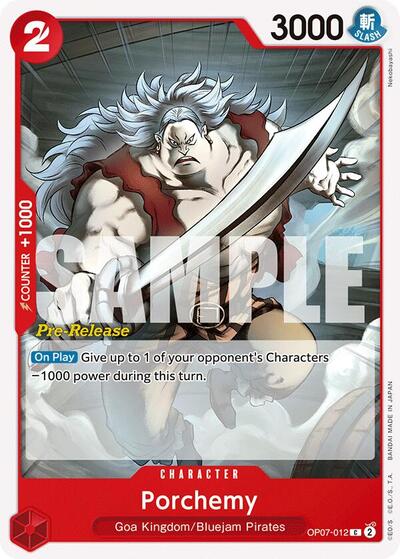 Porchemy #OP07-012 500 Years in the Future Pre-Release Cards